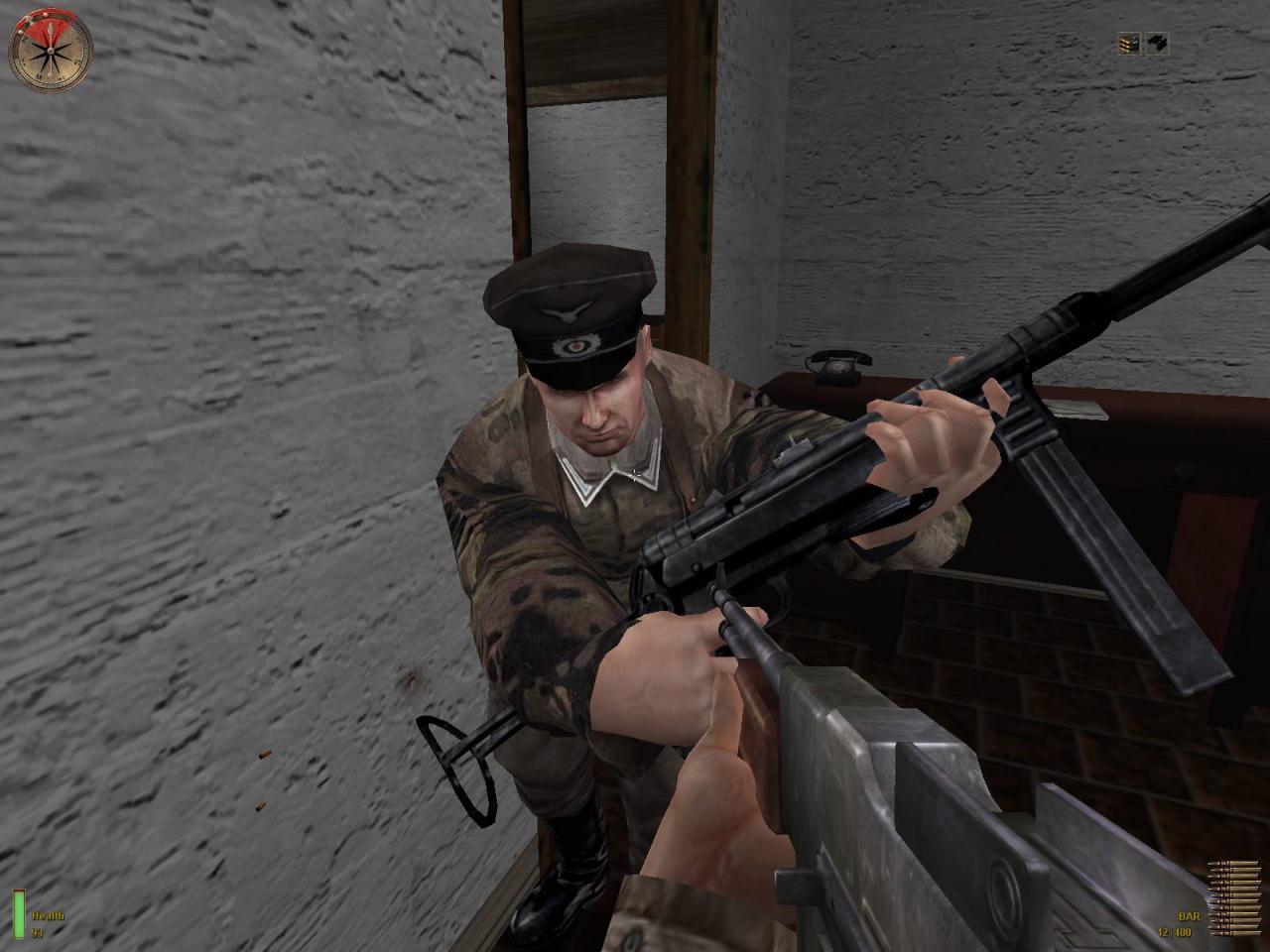 [14/01/2002] 2002 - Medal of Honor Allied Assault: Den Nahkampf auf diesem Screenshots kann man ebenfalls in OpenGL genießen. EA setzte auf die Id Tech 3-Engine.