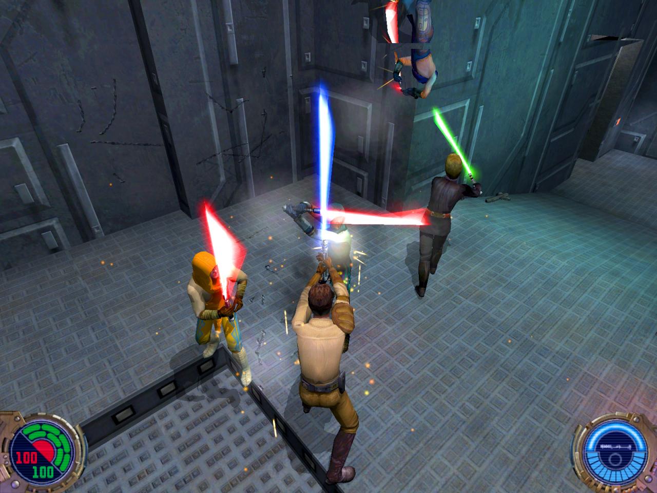 [12/04/2002] 2002 - Star Wars: Jedi Knight II - Jedi Outcast: Raven ist treuer Anhänger der Id-Engines und so erscheint auch Jedi Outcast mit der Id Tech 3-Engine. Zu dieser Zeit optisch eine Wucht.