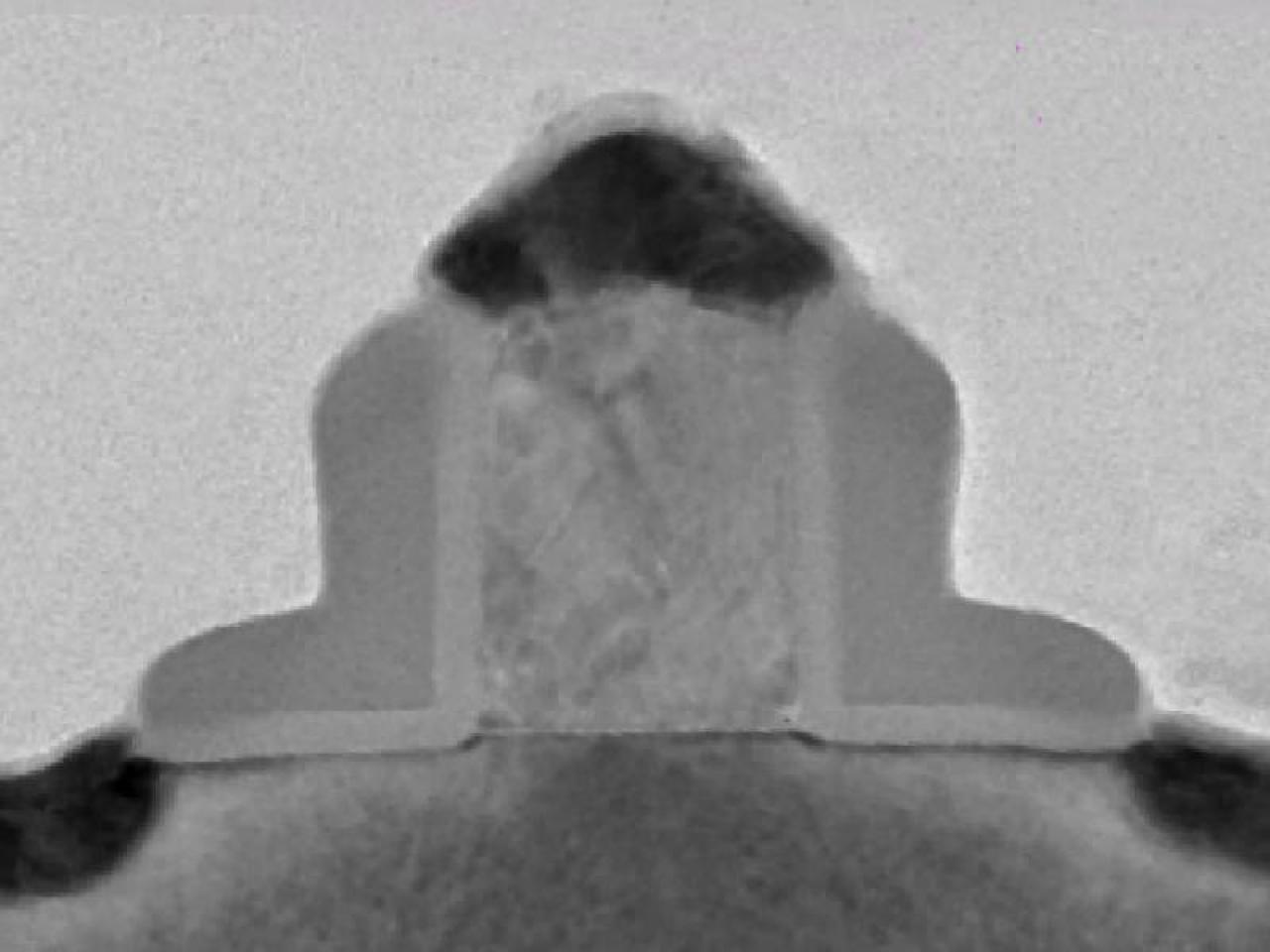 [26/02/2003] Transistor: Aktuelle Athlon-Prozessoren werden im 0,13-Micron-Prozess gefertigt. Die Gate-Länge eines Transistors liegt bei 70 nm. (Quelle: Intel)