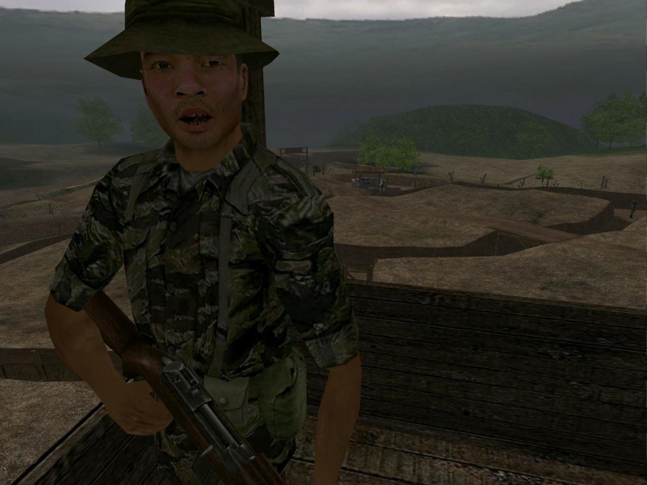 [15/04/2003] 2003 - Vietcong: Die Vietnamesen in Vietcong sind fürstlich ausgestattet oder von Gott bevorzugt. Der eingebaute Röntgenblick und die miese Kollisionsabfrage leisten ihr Übriges.