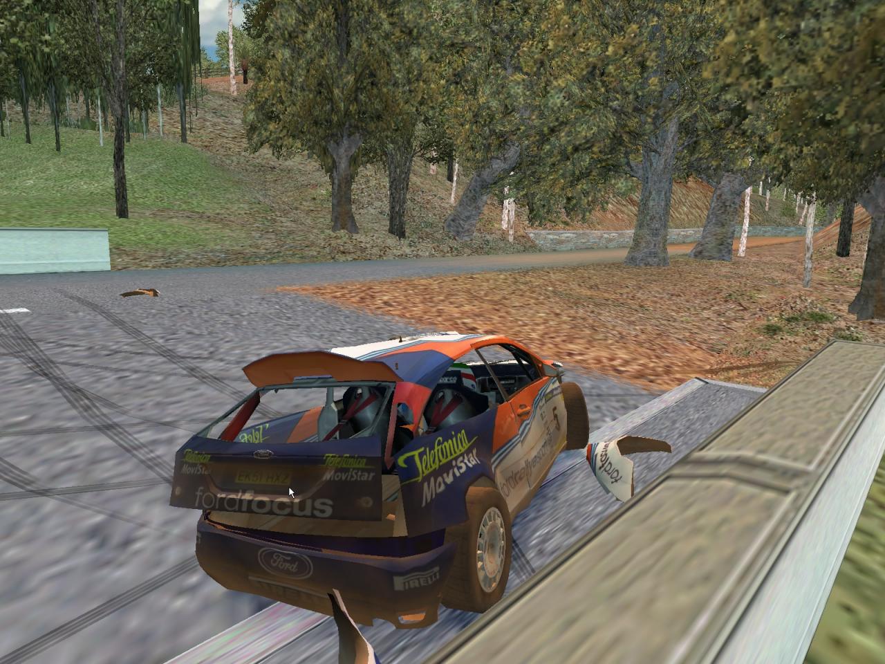 [30/05/2003] So kann ein Auto aussehen, wenn man es zornig misshandelt hat. Grund: DRM in Colin McRae 3.