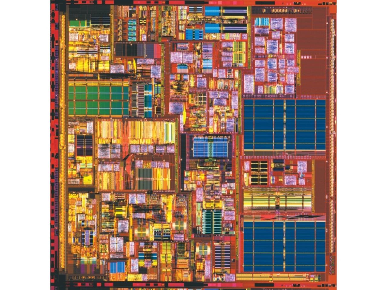 [16/05/2003] Die winzigen 0,13-Mikrometer-Strukturen des Pentium 4 und seine hohen Taktfrequenzen begünstigen die Elektromigration. (Bild: Intel)