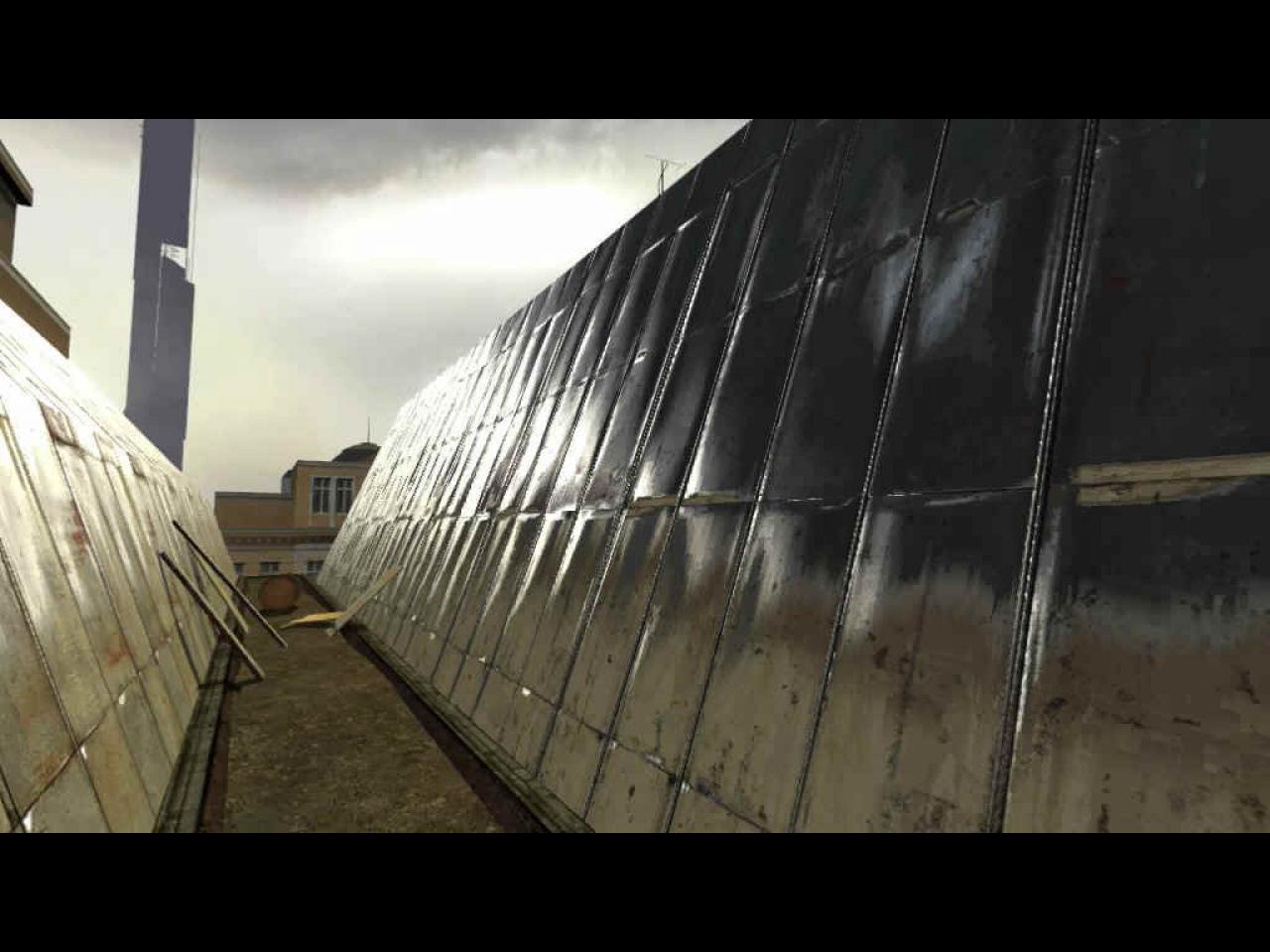 [14/11/2003] Kupfer: Grelles Sonnenlicht wird an Kupferdächern reflektiert. Valve integriert für Half-Life 2 erste HDR-Effekte für DirectX9-Karten.