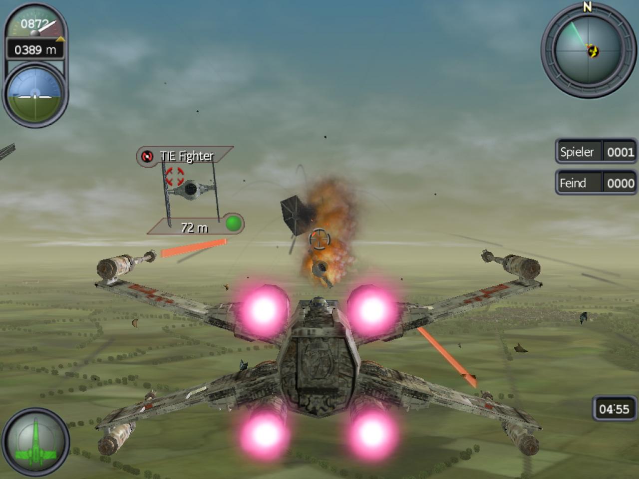 [07/01/2004] 2003 - Secret Weapons Over Normandy: Ganz im Stile der Klassiker wagt Lucas Arts 2003 einen neuen Versuch und kann sich auch einen Spaß mit X-Wings nicht verkneifen. 