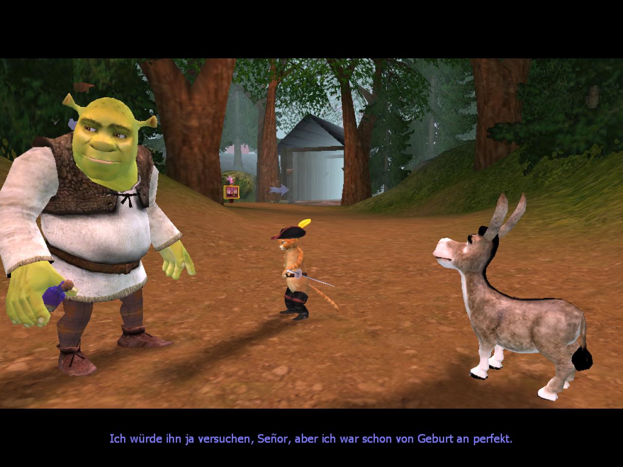 [07/07/2004] Shrek 2 (2004): Auf dem PC ist der Shrek eher ein Schreck. Viel zu kurz und für Erwachsene schon mal gar nix.