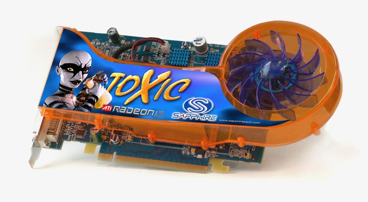 [21/01/2005] Ati Radeon X700 XT: Anno 2004 sollte der RV410 auf satte 475 MHz gejagt werden und der Geforce 6600 GT Paroli bieten. Die kam aber früher, die Ausbeute für so hoch taktende RV410 war offensichtlich zu gering - AMD cancelte die Karte