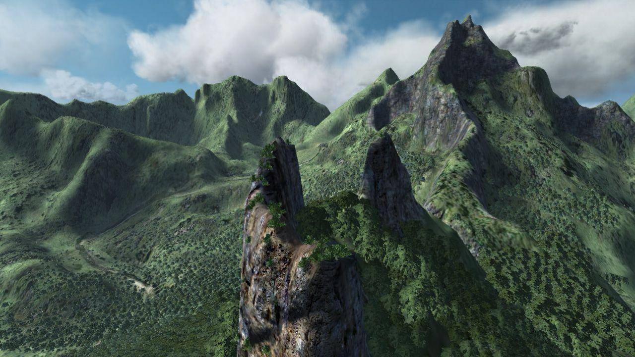 [20/04/2006] Crysis: Clipmapping für entfernte Landschaftsdarstellung in Aktion