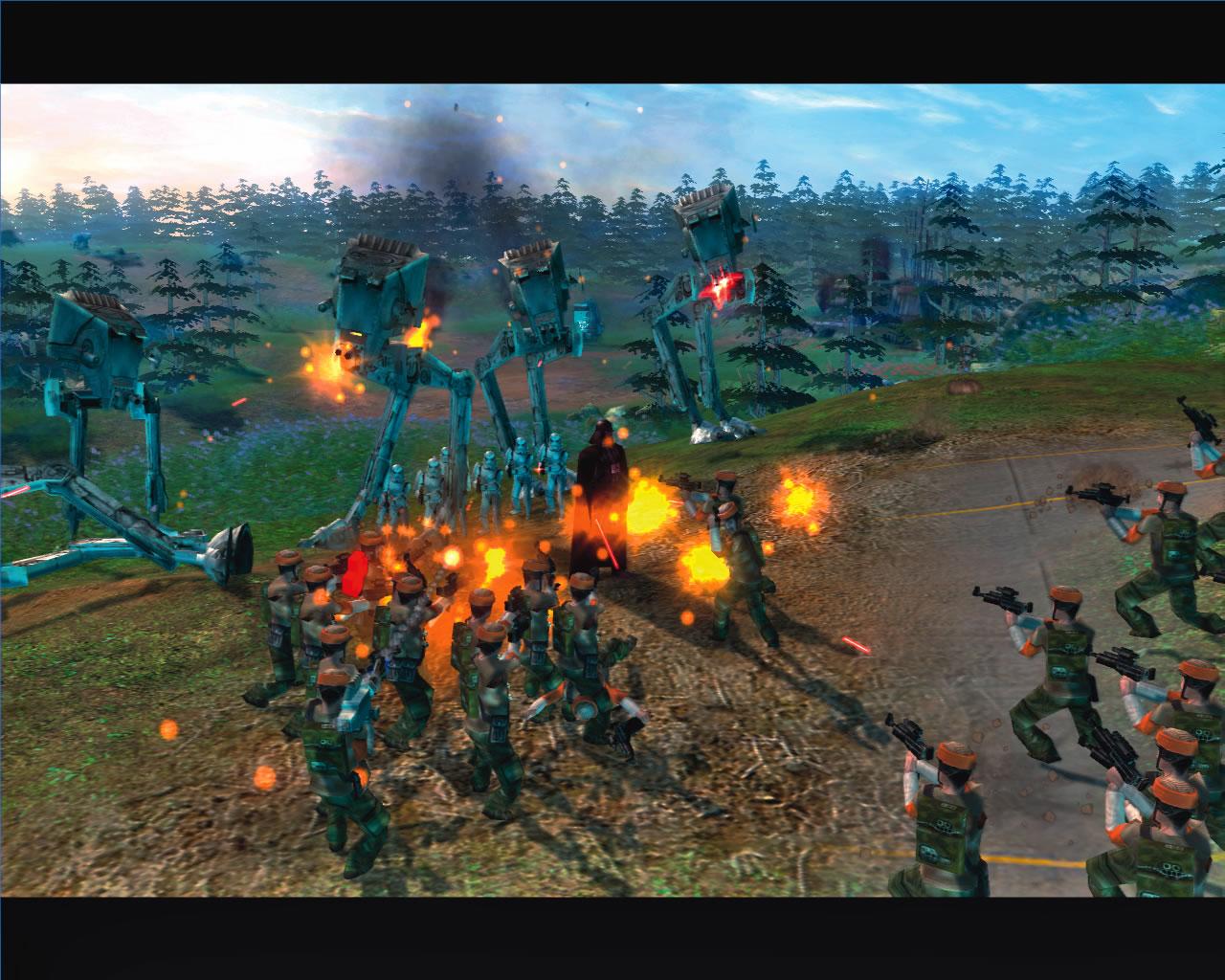 [06/04/2006] Star Wars Empire at War Gold 2006 Kommandieren oder korrumpieren Sie eine ganze Galaxie in der definitiven Star Wars-Strategiesammlung. Es ist eine Zeit des galaktischen Bürgerkriegs. Werden Sie die Zügel der Rebellion in die Hand nehmen, die Kontrolle über das Imperium übernehmen oder die Star Wars-Unterwelt regieren?