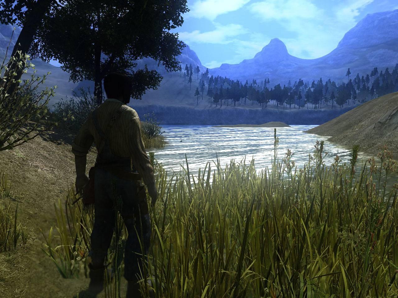 [28/06/2006] 2006: Call of Juarez war optisch sehr ansprechend. Die Wasserreflexionen belegen das.