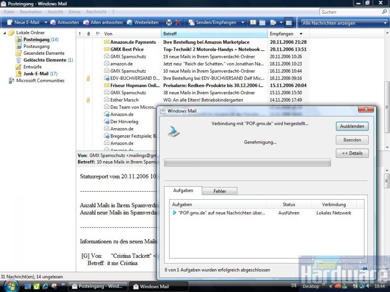 [24/11/2006] Vista Mail
