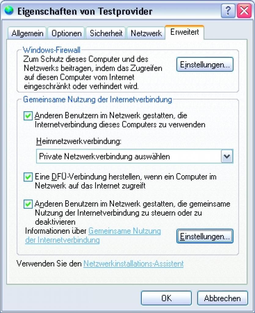[01/02/2007] Windows XP können Sie auch als Software-Router einsetzen.