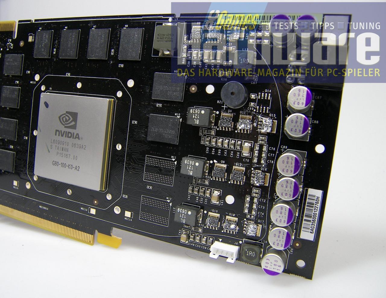 [23/03/2007] Die Geforce 8800 GTS war mit ihren 640 MiByte lange Zeit das besser verkaufte Produkt im Vergleich zur teureren 8800 GTX. (1)