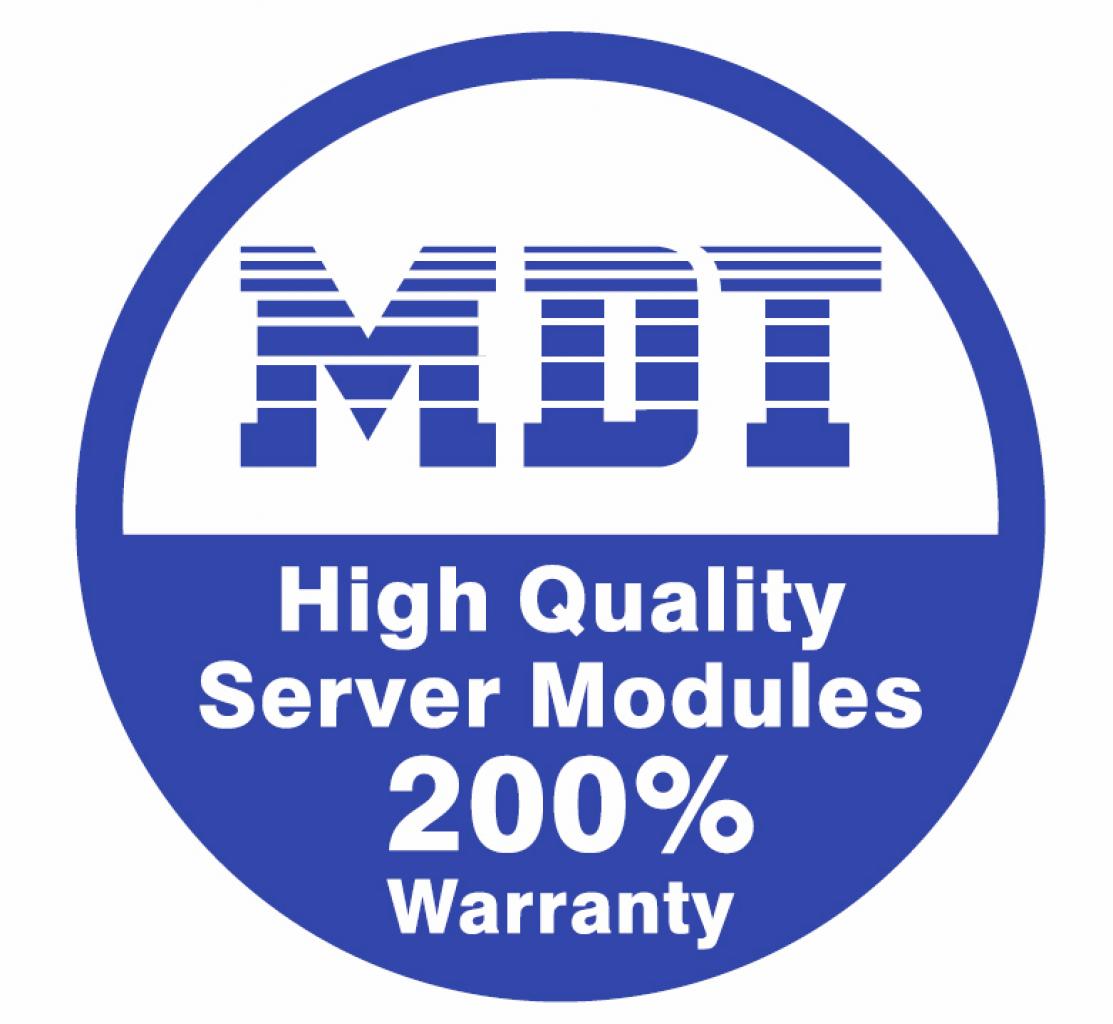 [14/03/2007] Alle ECC-registered- Servermodule werden ab sofort mit dem neuen 200% Garantie-Aufkleber gekennzeichnet.