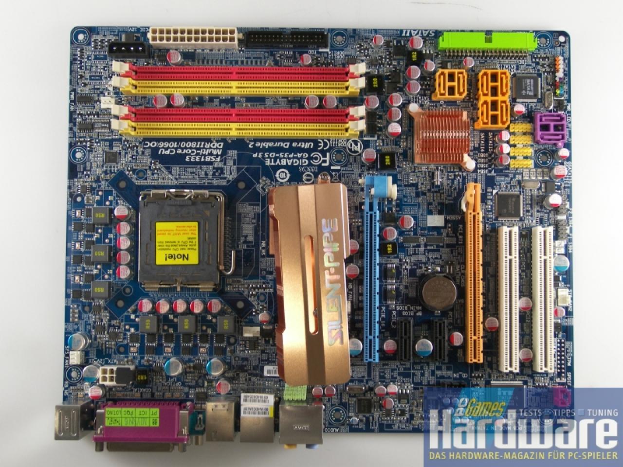 [13/05/2007] Gigabyte P35-DS3P (DDR2): Kein Testmuster war im Forum so nachgefragt wie der Nachfolger zur Kultplatine 965P-DS3P. (Bild: PCGH)
