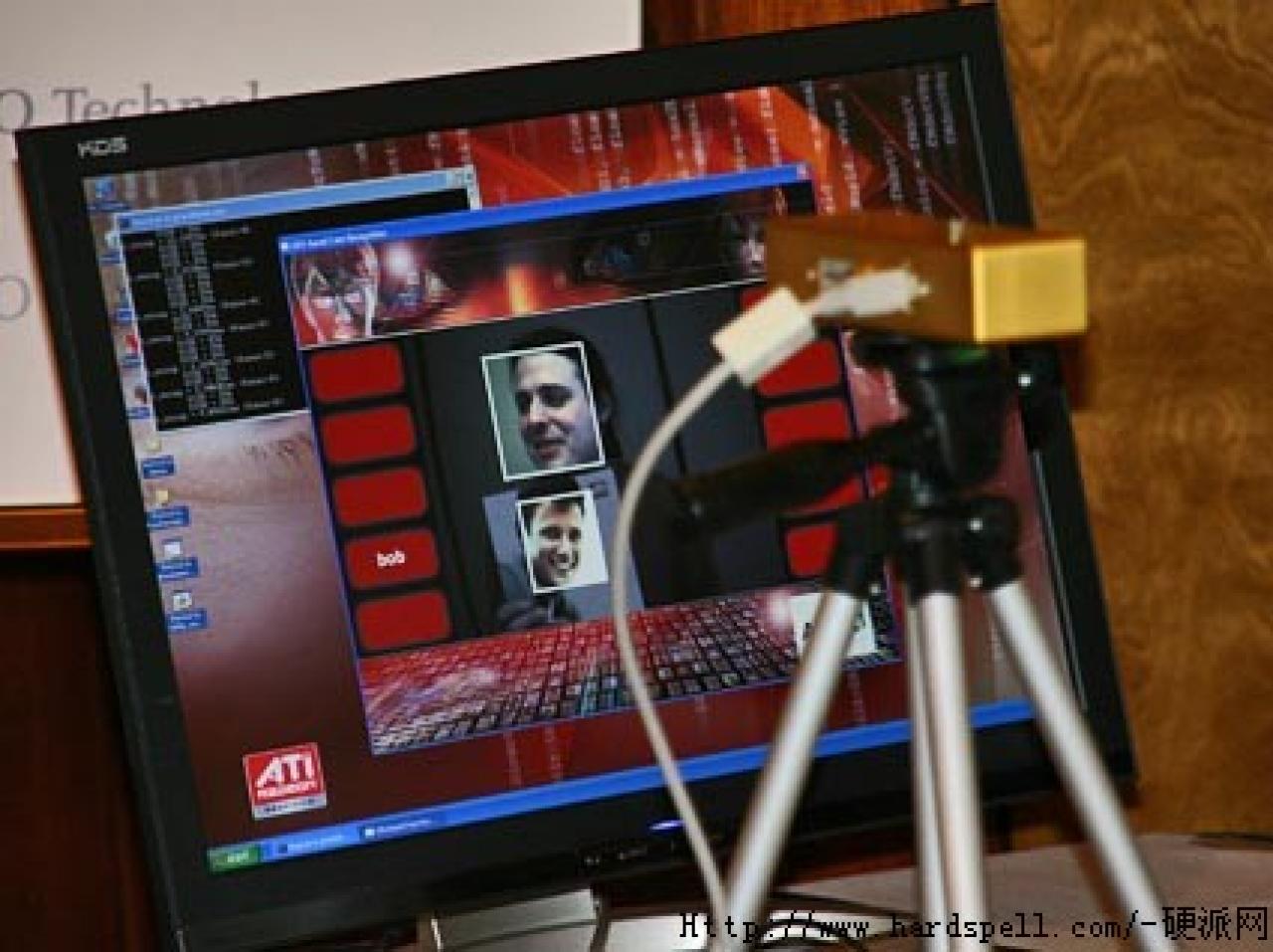 [10/05/2007] AMD Streaming-Prozessor-Demo: Gesichtserkennung (Bild: Hardspell.com)
