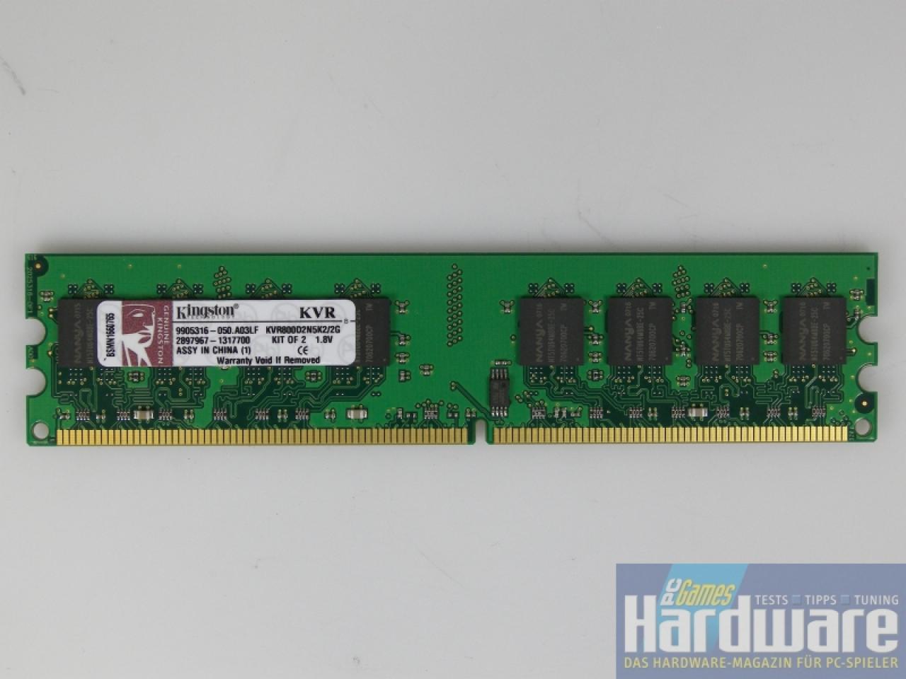 [22/06/2007] Kingston KVR800D2N5K2_2G (Quelle: PCGH)