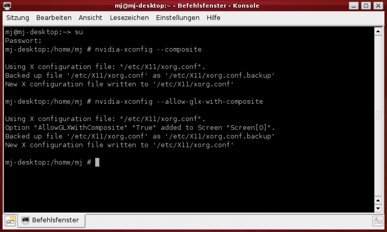 [29/06/2007] nvidia-xconfig --allow-glx-with-composite