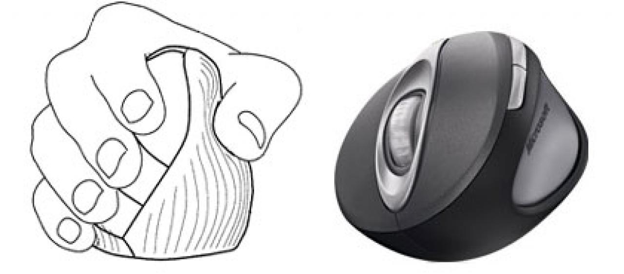 [29/06/2007] Vergleich: Links die Patentskizze, rechts das Microsoft-Modell. (Quelle: winfuture.de)