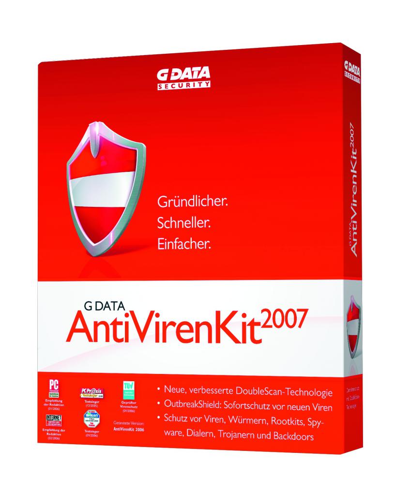 [11/06/2007] G-Data Antivirenkit 2007: Bild der Verkaufspackung