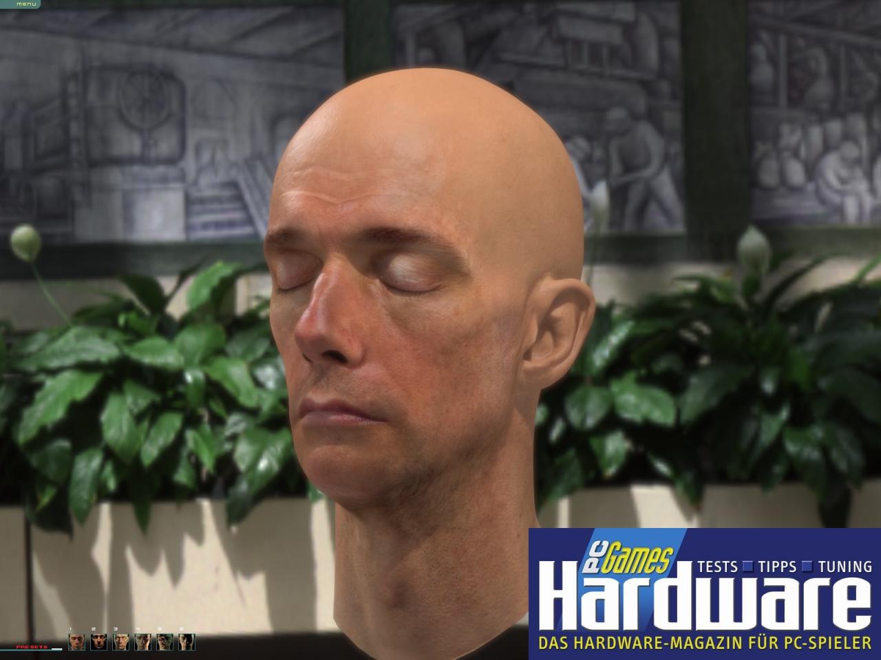 [25/06/2007] Nvidia Human-Head-Demo (Bild: PCGH)