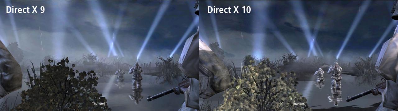 [02/06/2007] Vergleich: DX9 gegen DX10 (Montage: PCGH)