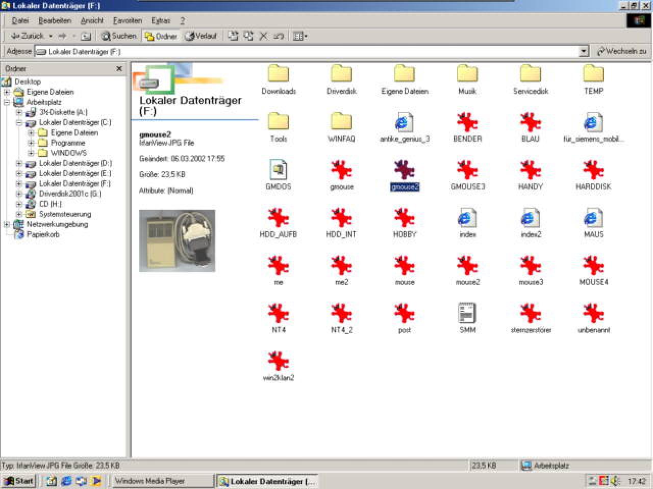 [09/07/2007] Windows ME (2000): Noch hübscher und mehr Spielereien als in Windows 98. Immer noch basierte es auf DOS, wollte dies aber nicht wirklich zeigen. WinMe konnte sich nie bei ambitionierten Anwendern durchsetzen. (Bild: winhistory.de)