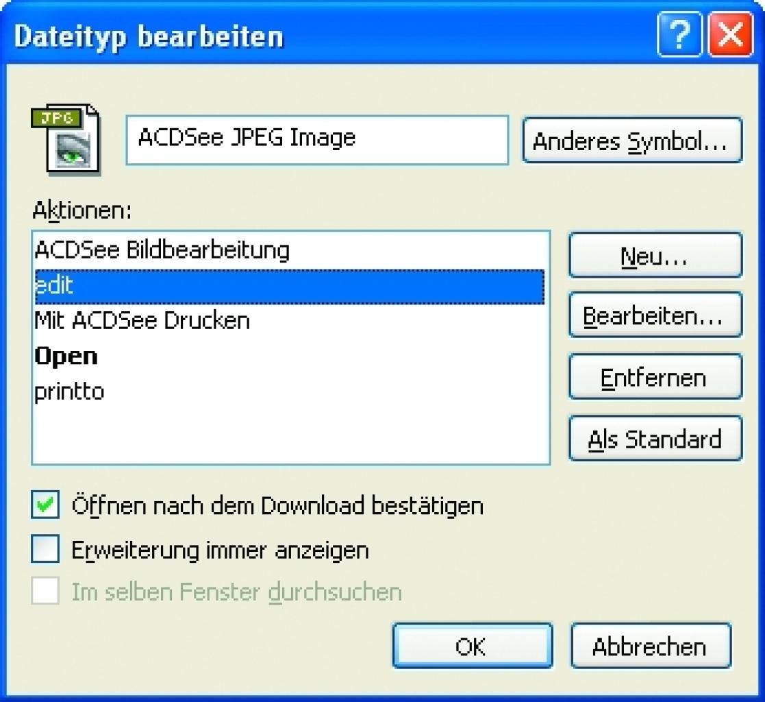 [28/07/2007] Markieren Sie „Bearbeiten“ oder „edit“ unter „Aktionen“ und klicken Sie dann auf die Schaltfläche „Bearbeiten“.