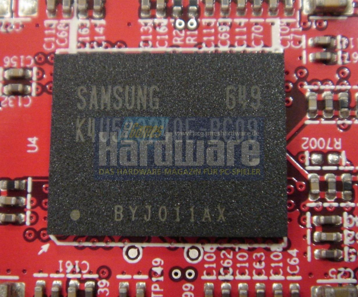 [27/07/2007] Samsung GDDR4-RAM mit 0,9 Nanosekunden Zykluszeit(Bild:PCGH)