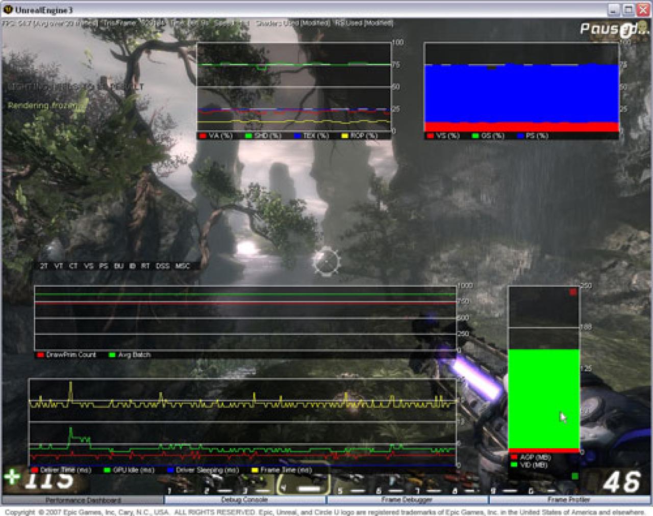 [28/07/2007] Screenshot aus dem Nv-Perf-HUD-Programm zur Leistungsanalyse (Bild: Nvidia)
