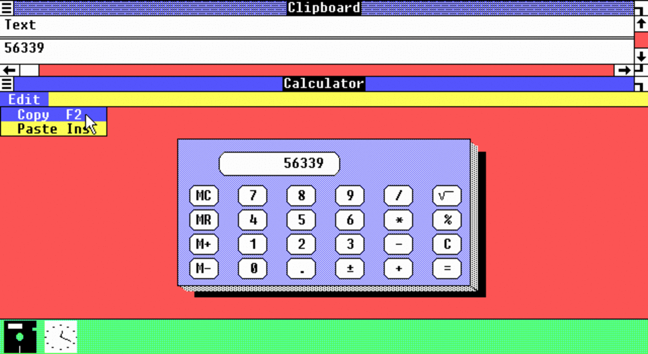 [08/07/2007] Windows 1.01 (Bild: Winhistory)
