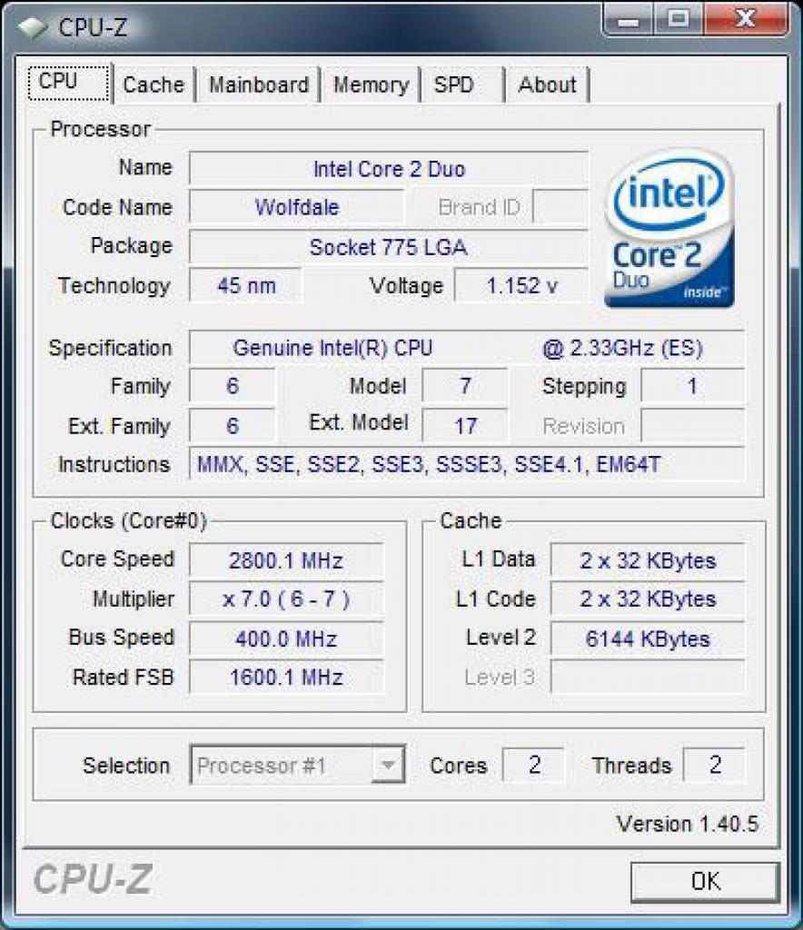 [22/08/2007] OC-Versuch 1 (Bild: Anandtech)