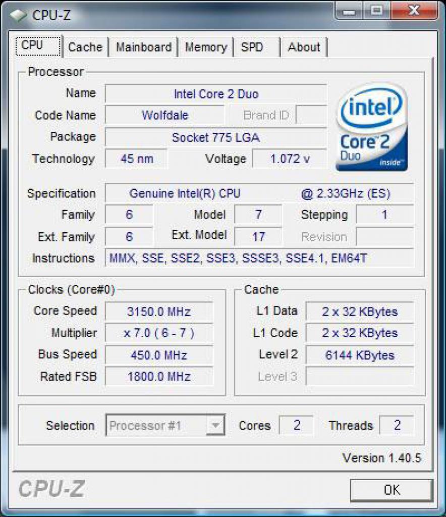 [22/08/2007] OC-Versuch 2 (Bild: Anandtech)