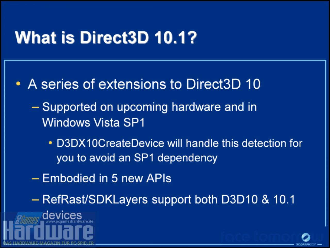 [09/08/2007] D3D10.1 Tech-Preview bei der Siggraph 2007 (Bild: PCGH)