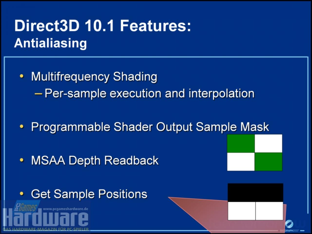 [09/08/2007] D3D10.1 Tech-Preview bei der Siggraph 2007 (Bild: PCGH)