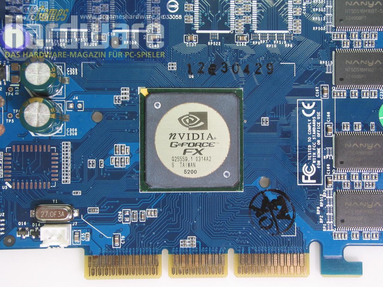 [15/08/2007] Geforce FX5200: Zu langsam für die meisten DX9-Effekte! (Bild: PCGH)