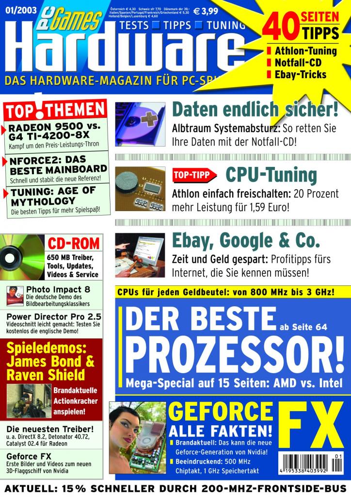 [10/08/2007] PCGH Ausgabe 01/2003