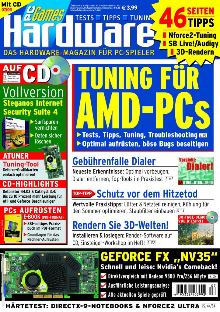[10/08/2007] PCGH Ausgabe 07/2003