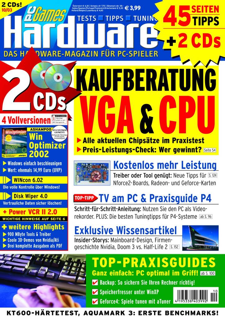 [10/08/2007] PCGH Ausgabe 10/2003
