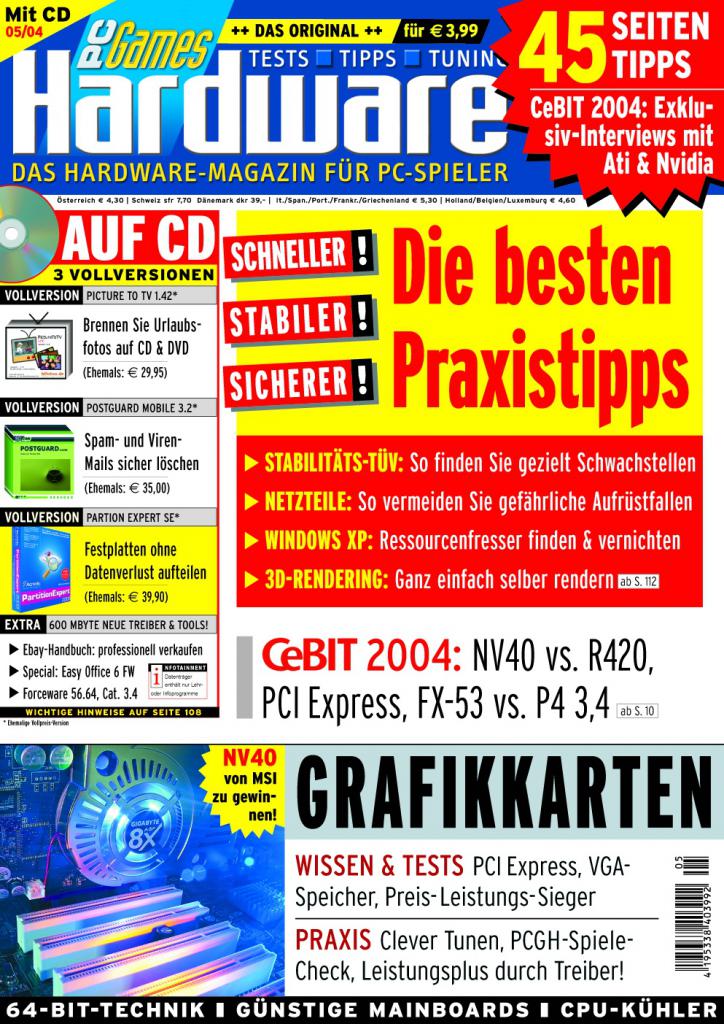 [10/08/2007] PCGH Ausgabe 05/2004