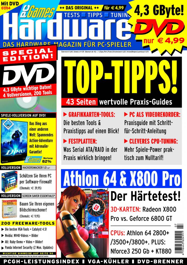 [10/08/2007] PCGH Ausgabe 07/2004