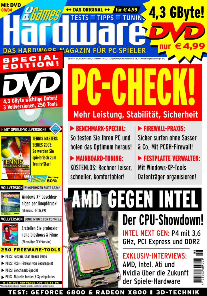 [10/08/2007] PCGH Ausgabe 08/2004