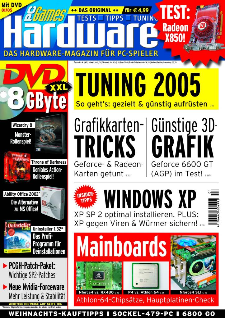 [10/08/2007] PCGH-Ausgabe 01/2005