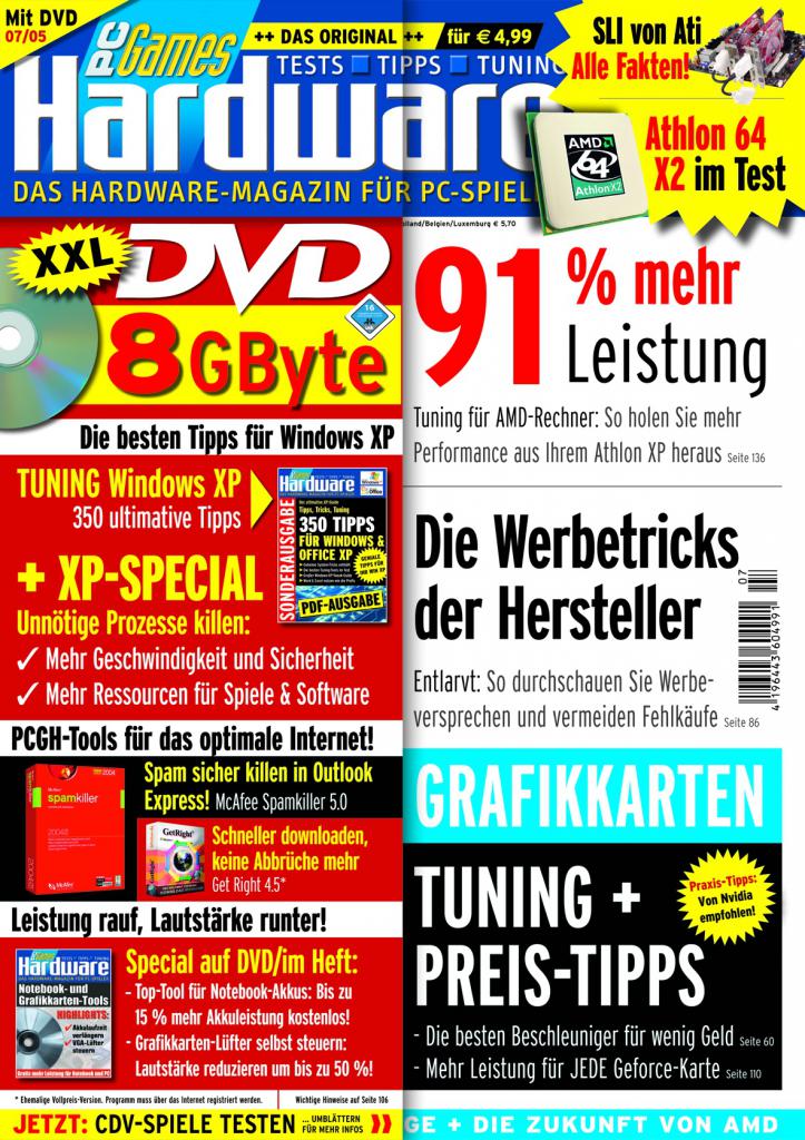 [10/08/2007] PCGH-Ausgabe 07/2005