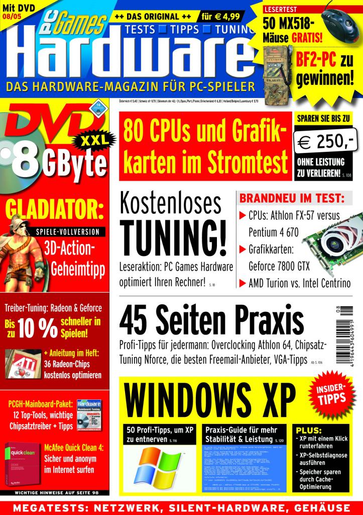 [10/08/2007] PCGH-Ausgabe 08/2005