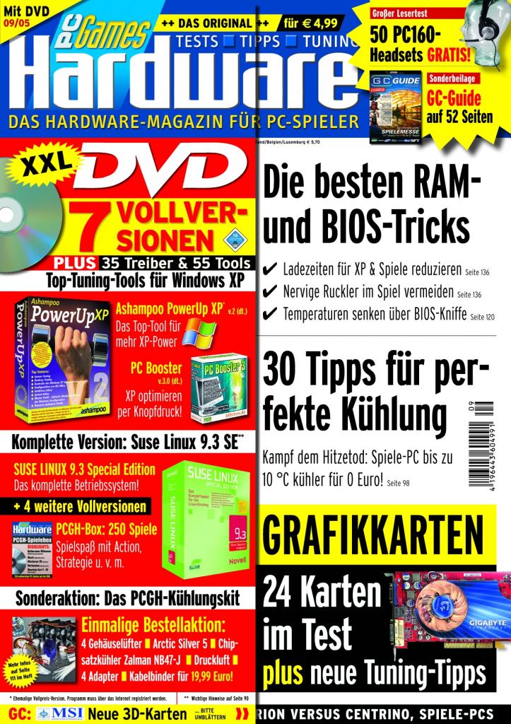 [10/08/2007] PCGH-Ausgabe 09/2005