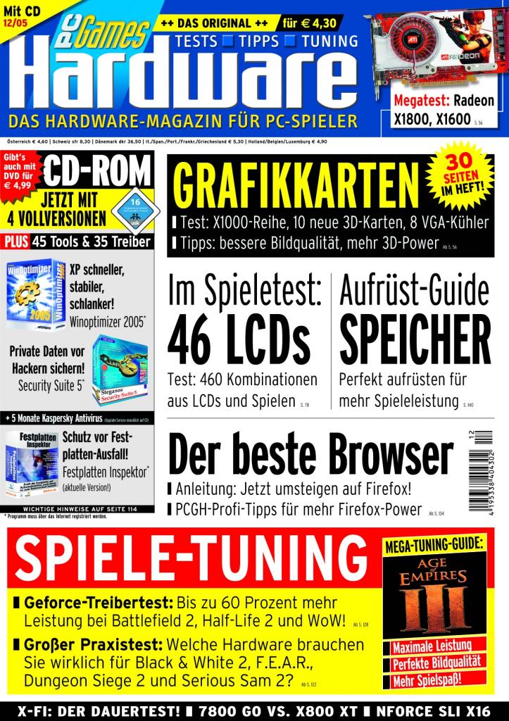 [10/08/2007] PCGH-Ausgabe 12/2005