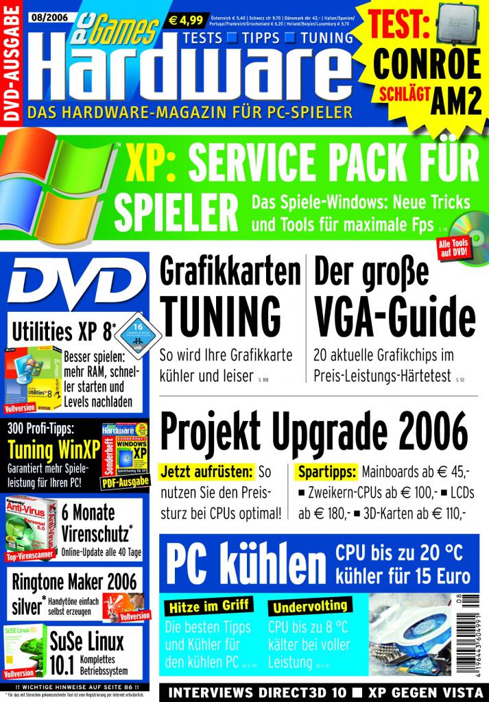 [10/08/2007] PCGH-Ausgabe 08/2006