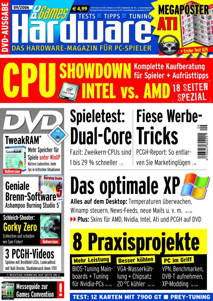 [10/08/2007] PCGH-Ausgabe 09/2006
