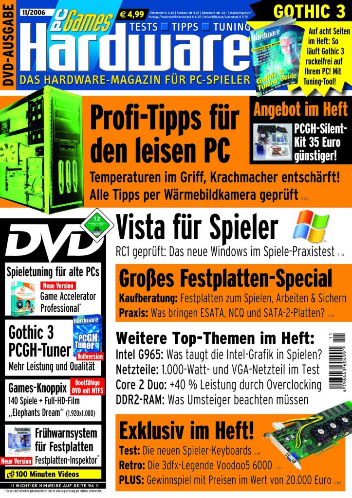 [10/08/2007] PCGH-Ausgabe 11/2006
