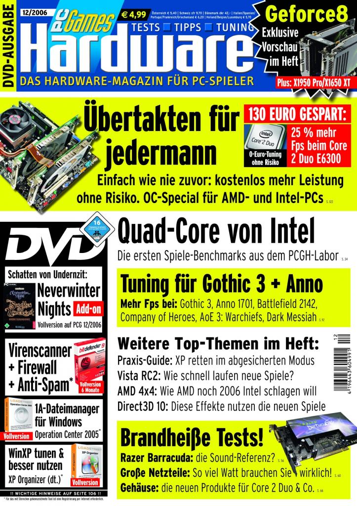 [10/08/2007] PCGH-Ausgabe 12/2006